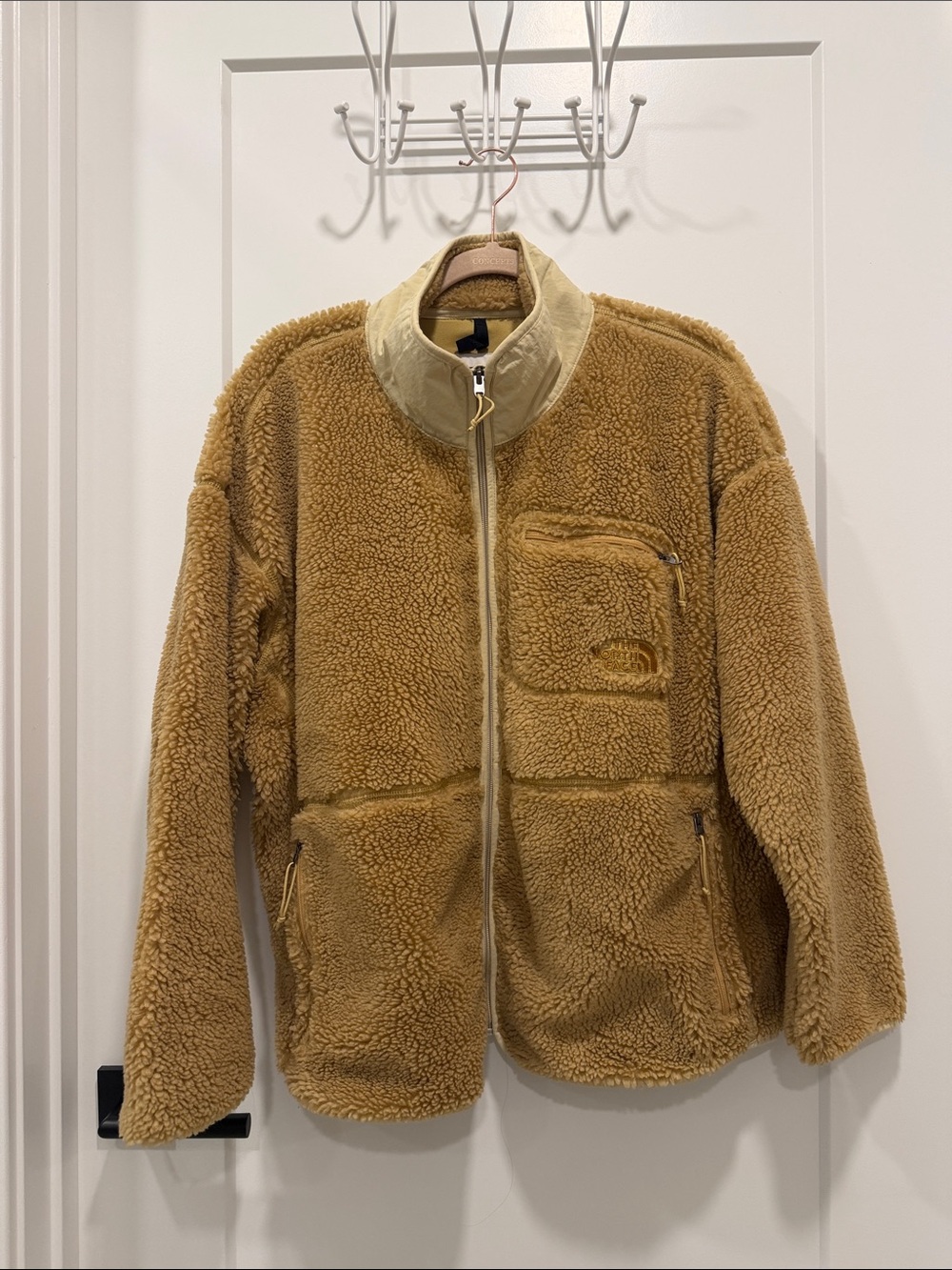 The North Face Camel Teddy Fleece Jacket
